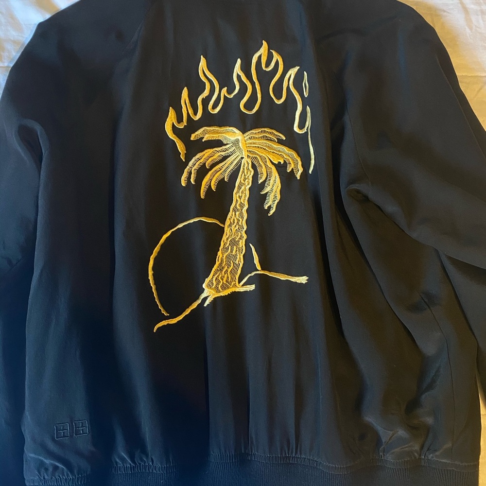 KSUBI FLAME PALM TREE BOMBER JACKET ++